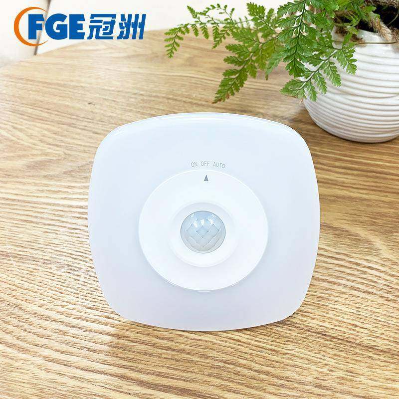 LED无边人感充电夜框灯无品牌/方形感应灯红外遥暖控白式光白款