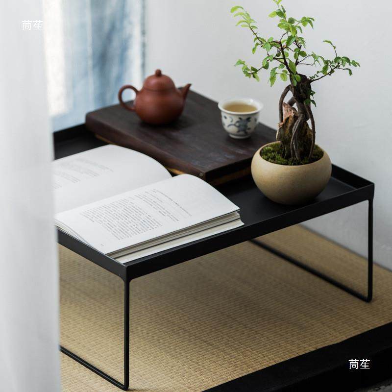 草木祠铁艺小胡桃木榻茶几榻米飘窗001茶台创意约日式茶简盘茶具,住宅家具,茶几,淘宝优惠券,粉丝福利购,淘宝优惠卷