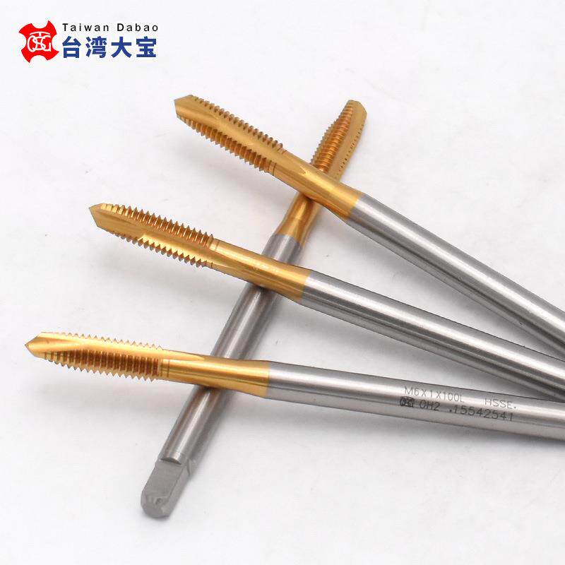 进口TSQTOSG加长先端攻长M14M16*52M18M20X2丝.5*10L柄螺尖直槽丝