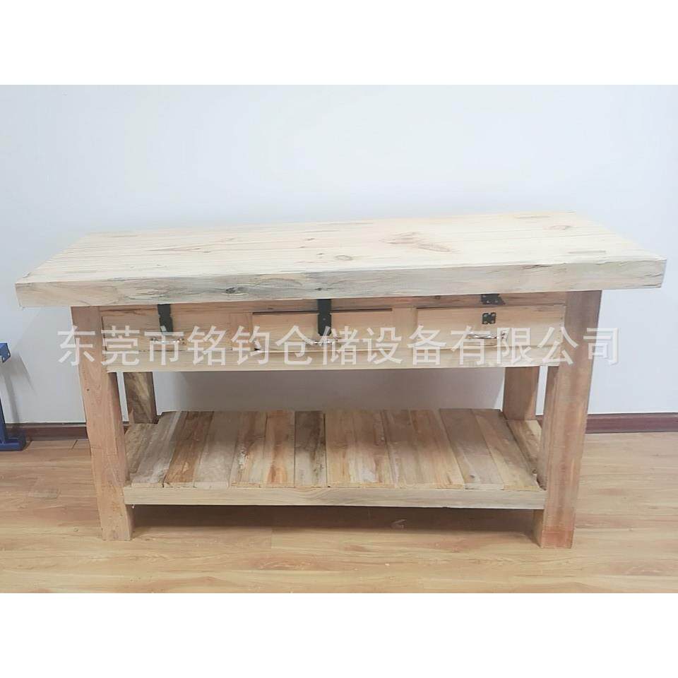 实木操作台木工维修桌钳台具制打包工AZB作桌钳工台工具模钳底座