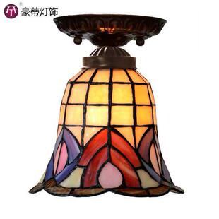 厂家直尼销凡玻璃帝欧式复古小吸56435顶灯道阳台飘窗走廊橱柜过