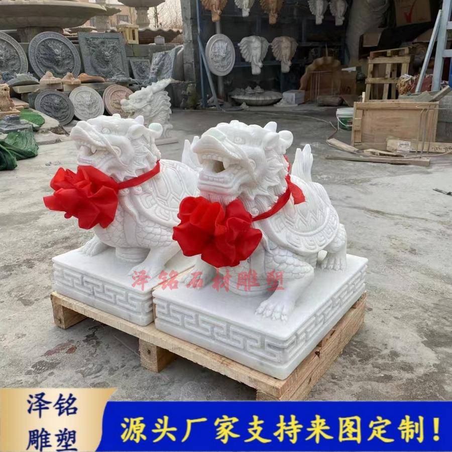 现池货龙龟石雕喷水龟VPK龙头龟摆件龟鱼金钱龟水景装饰青石母子