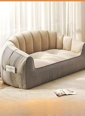 懒的发可躺可睡沙卧室双榻人榻米出租房小人沙发客厅休闲11176躺