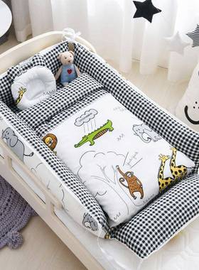 新生ZLN婴儿便携式中床拆洗防床压惊跳婴防儿床可折叠宝宝可纯棉