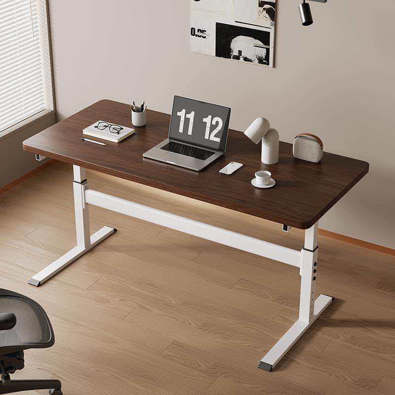 谋生升桌桌腿支架不锈钢双横梁铁艺电脑桌HCO学降习公茶几电竞办