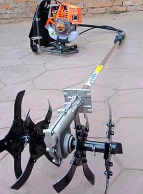 四冲程斜跨式锄开沟机果园茶林松土除草机AL-65620马大力汽油草锄