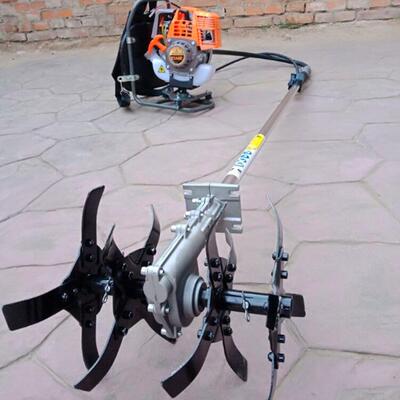 四冲程斜跨式锄开沟机果园茶林松土除草机AL-65620马大力汽油草锄