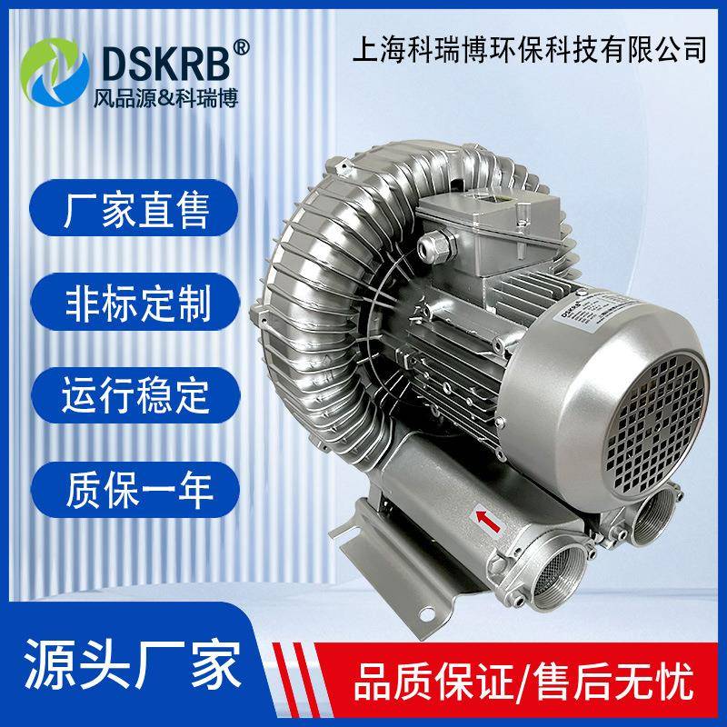 2RB610-H2高压漩涡风机风物料输送空吸附WZY环形鼓机2.2KW真气6泵