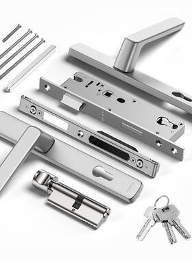 HOPO家用机门锁D静音极简门锁盗防锁门把手厂家HS60械8DEU/605