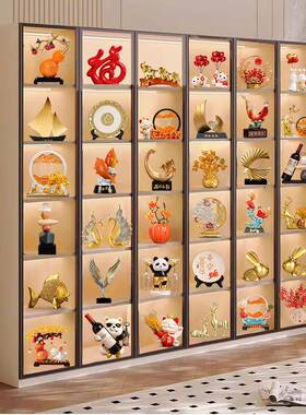 现代酒示装饰摆件柜家居客厅电柜视20241213玄关办公室展柜工艺品