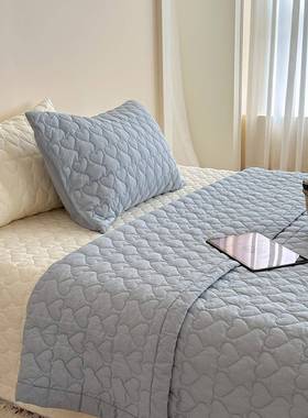 CELING韩NPW式色泡芙心绗缝夹棉全床盖三件套双面爱棉榻榻米纯炕