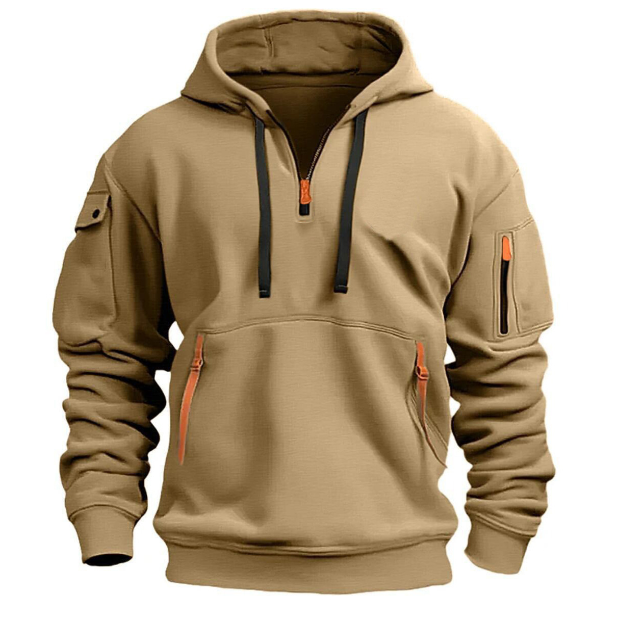 Casual hoodie hooded loose fitting pullover 连帽宽松套头衫男