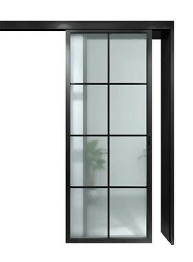 厂家直供仓谷门隔音隔热防蚊铝合金现代简约双层钢化玻璃门推拉门