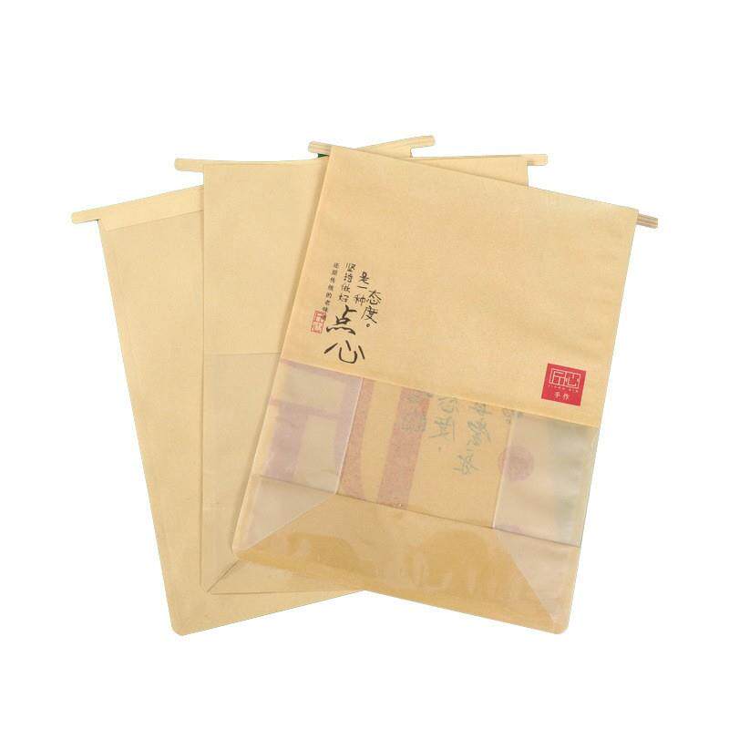 吐司袋子面包袋生吐司包装袋铁丝卷边鲜烤烘焙打包袋牛皮纸自立袋