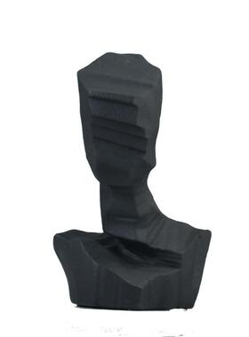 现代简约黑白色半身人物抽象创意摆件样板房间售楼处家居装饰摆设