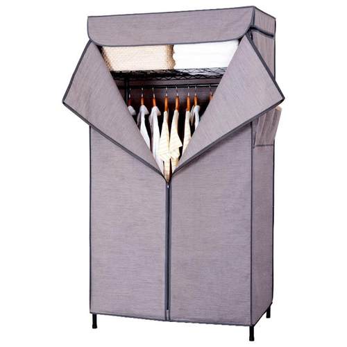 落地简易衣柜布艺钢架牛津布加粗加固简约大容量出租屋组合装衣橱