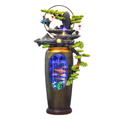 假山流水喷泉循环水景观客厅玄关庭院造景开业装饰品鱼缸招财摆件