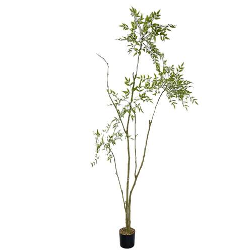 仿真植物南天竹装饰小清新南天竺仿真盆栽新中式景观搭配绿植
