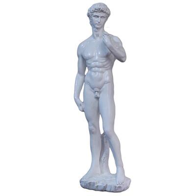 北欧轻奢客厅玄关艺术样板房软装饰品家居客厅复古大卫像雕塑摆件