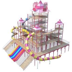 飞天城堡儿童乐园非标户外不锈钢滑梯无动力景区网红游乐场设备