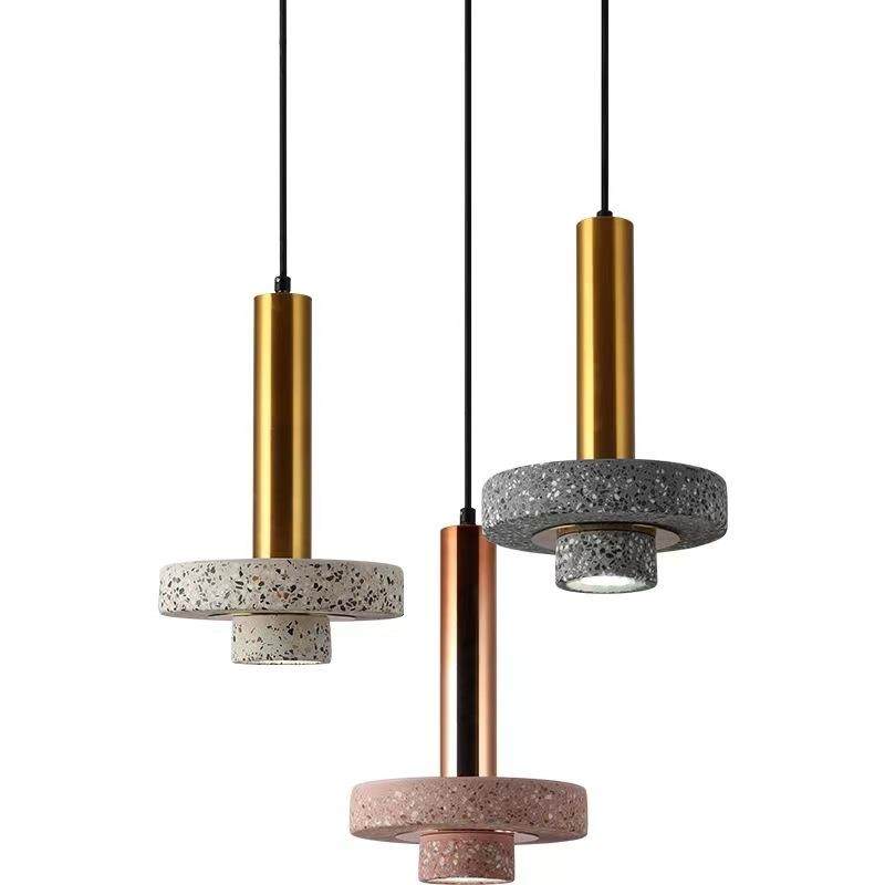 创意吧台餐厅ins风吊灯北欧前台咖啡厅奶茶店工作室水磨石吊灯,家装灯饰光源,智能吊灯,淘宝优惠券,粉丝福利购,淘宝优惠卷