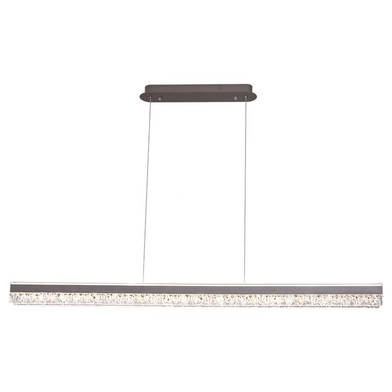 意式极简高吊厅灯客厅大厅级感设计师款一字条法长式装饰氛围餐灯