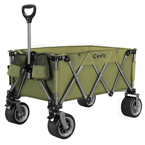 露营营地车桌板配件户外摆摊折叠野营推车野餐车买菜小拉车多功能