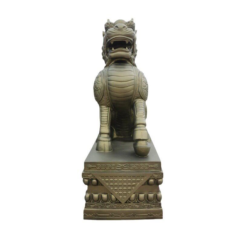 铸铜青铜仿古独角麒麟貔貅大型动物雕塑厂家铜摆件工艺品