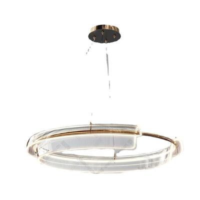 网红意式客厅LED圆环吊灯北欧极简简约大气卧室设计师LED灯具