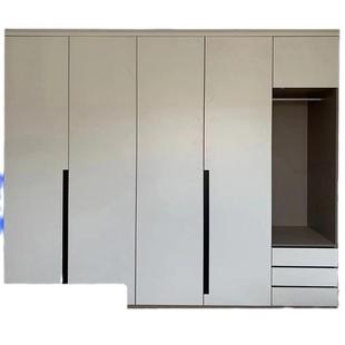 广东全屋定制衣柜家具工厂现代轻奢简约风格 衣帽间卧室柜子定做床