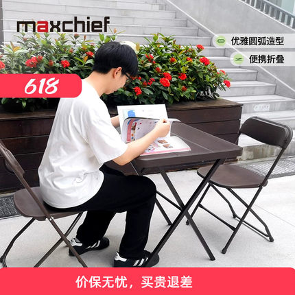 折叠桌正方形露营桌家用小户型阳台便携式免安装防晒小餐桌椅组合