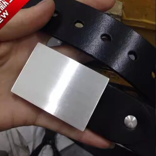 140克999足银腰带平滑扣头纯银简单大方防过敏平板定制时尚送礼