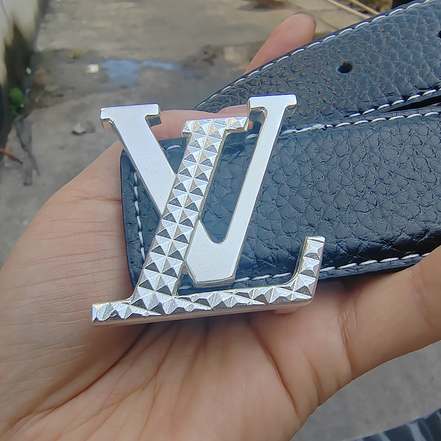 L皮带扣V字平滑扣貔貅足银平滑扣头99纯银皮带扣个性定做送礼银饰