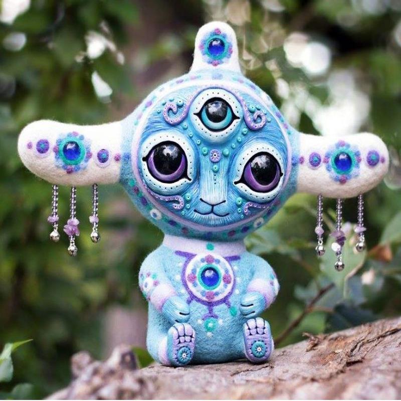 Handmake Creatures生物精灵幻想世界树脂摆件花园雕刻工艺品摆件