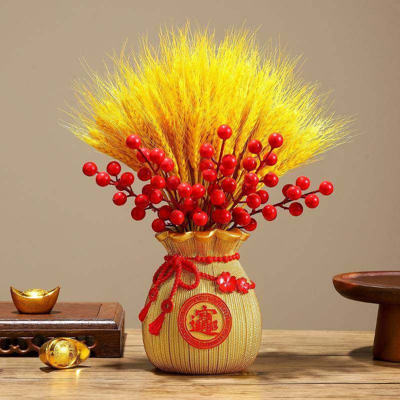 新中式招财麦穗福袋存钱罐摆件家居装饰品客厅餐厅树脂工艺品,节庆用品/礼品,储蓄罐,淘宝优惠券,粉丝福利购,淘宝优惠卷
