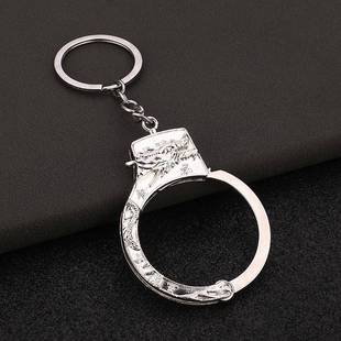 创意礼品动漫手游周边模型五爪金龙娱乐迷你仿真手铐钥匙扣