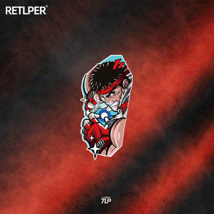 街头霸王游戏反光车贴TLPSF