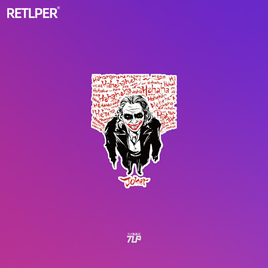 反光车贴小丑蝙蝠侠哈哈TLP装饰
