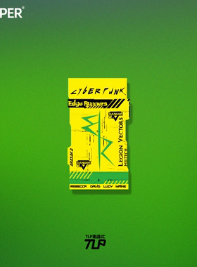 TLP反光车贴 边缘行者 赛博朋克2077Edgerunners多用防水机车贴纸