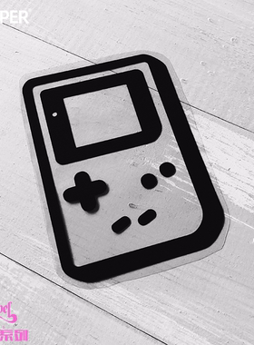 TLP镂空车贴  童年记忆GBC老任游戏机符号装饰胶贴