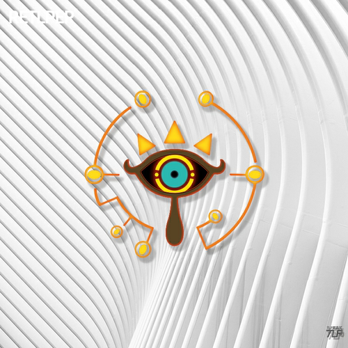 tlp镂空眼睛标志摩托平面贴纸