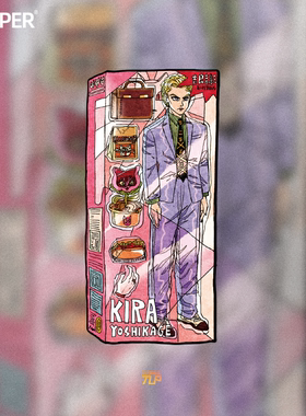 TLP反光车贴 JOJO吉良吉影杀手皇后Killer Queen玩具动漫平面贴纸