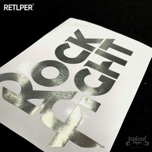 遮瑕贴贴ROCK 金属 FIGHT 摇滚不死 TLP镂空车贴