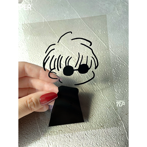 贴纸咒术回战线条简笔画五条悟