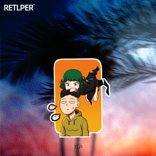TLP反光车贴 一拳超人琦玉老师和龙卷无痕防水箱