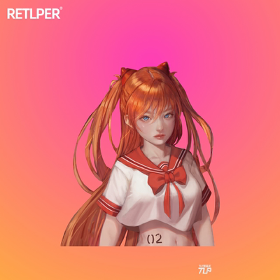 tlp福音明日香asuka水手服车贴