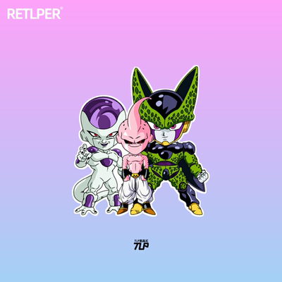 tlp魔人布弗利萨q版形象反光车贴