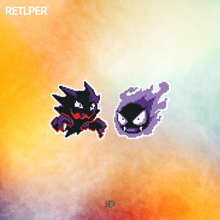 TLP反光车贴 宠物精灵宝可梦pokemon鬼斯通耿鬼诅咒之躯幽灵贴纸