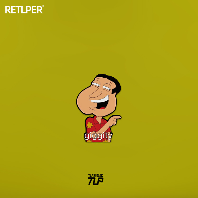 TLP反光车贴Q哥giggity口头禅