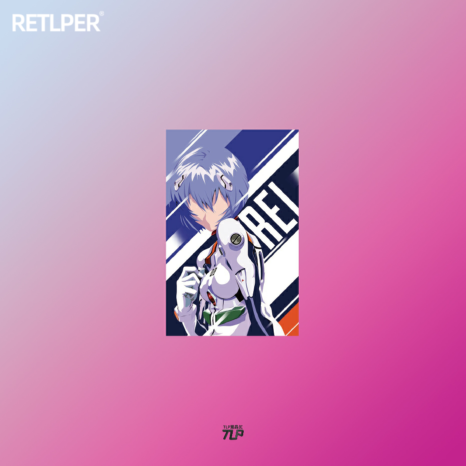 tlp反光车贴新世纪eva0号绫波丽